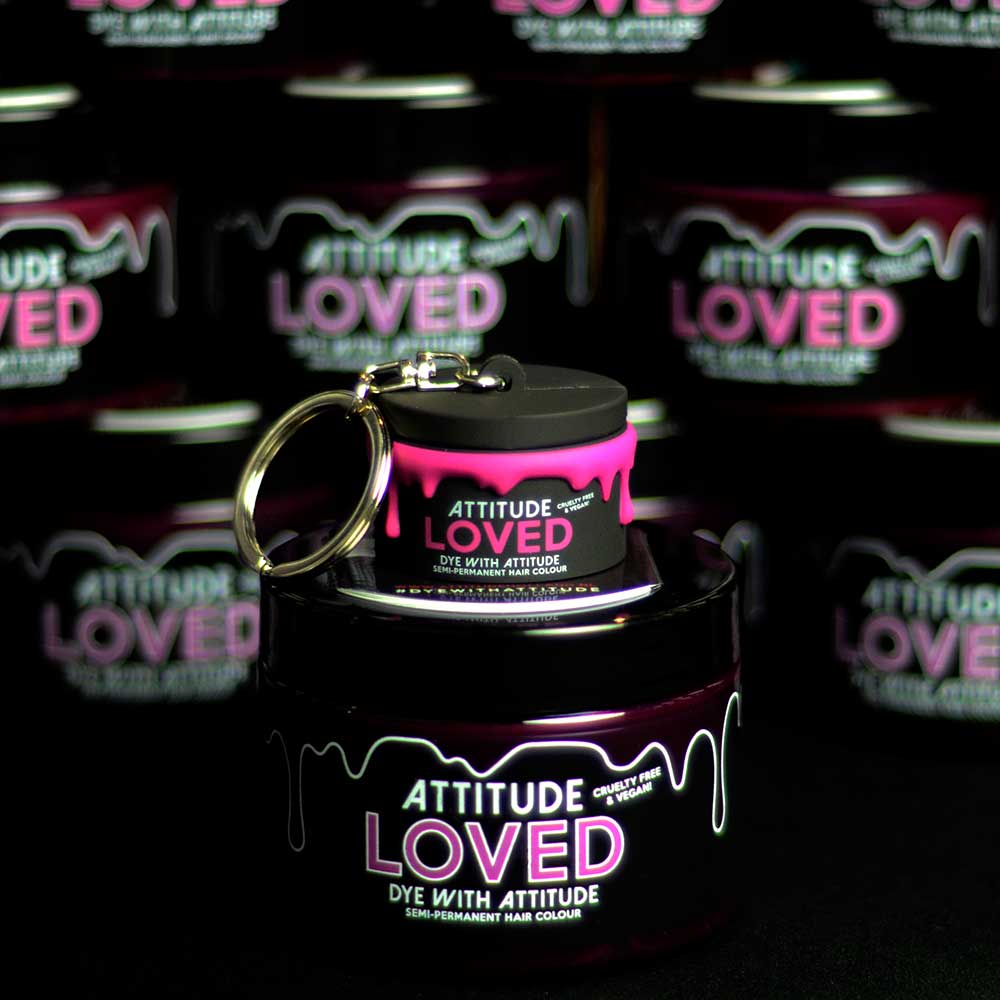 Attitude Hair Dye - Loved Porteclés 3D - Noir